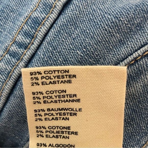 We the Free Great Heights Distressed Frayed In Sky Skinny Jeans Cropped size 26 - Picture 13 of 15